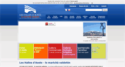 Desktop Screenshot of leshallesdaoste.com
